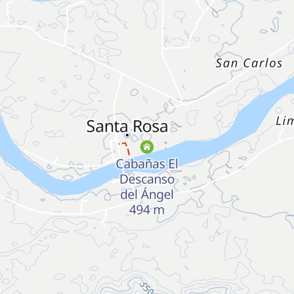 Map of Cabañas El Descanso del Ángel