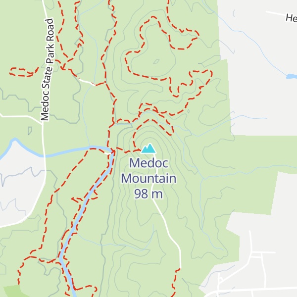 Map of Medoc Mountain