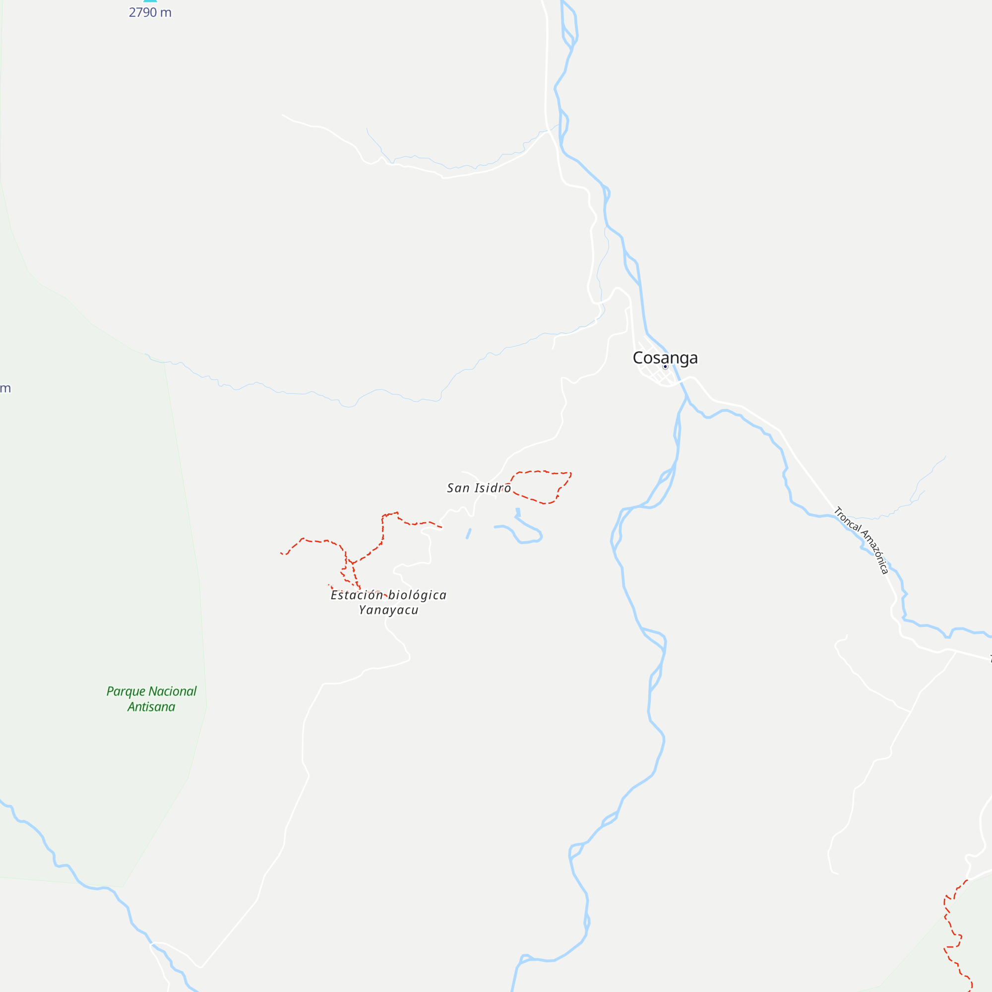Cabañas San Isidro map