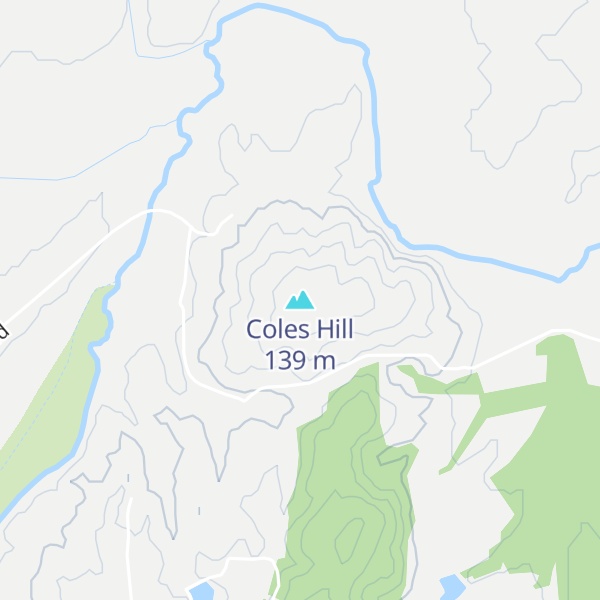 Map of Coles Hill