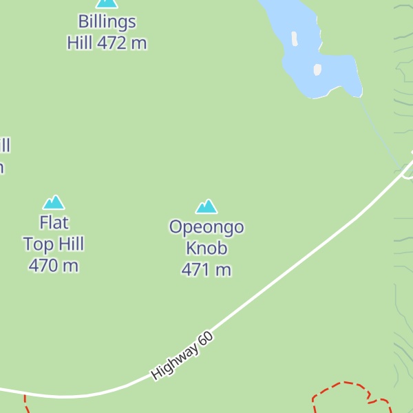 Map of Opeongo Knob