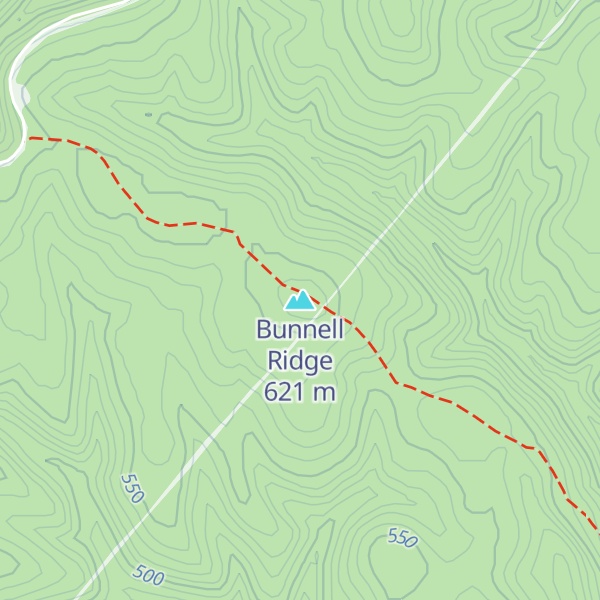 Map of Bunnell Ridge