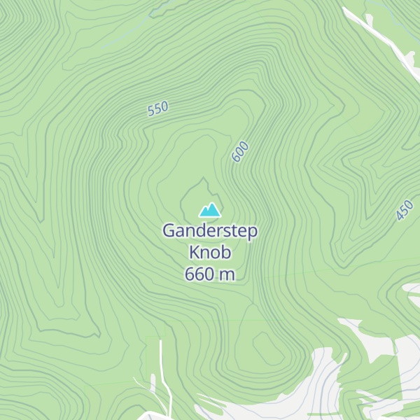 Map of Ganderstep Knob