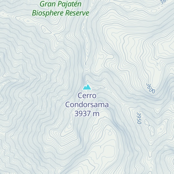 Map of Cerro Condorsama