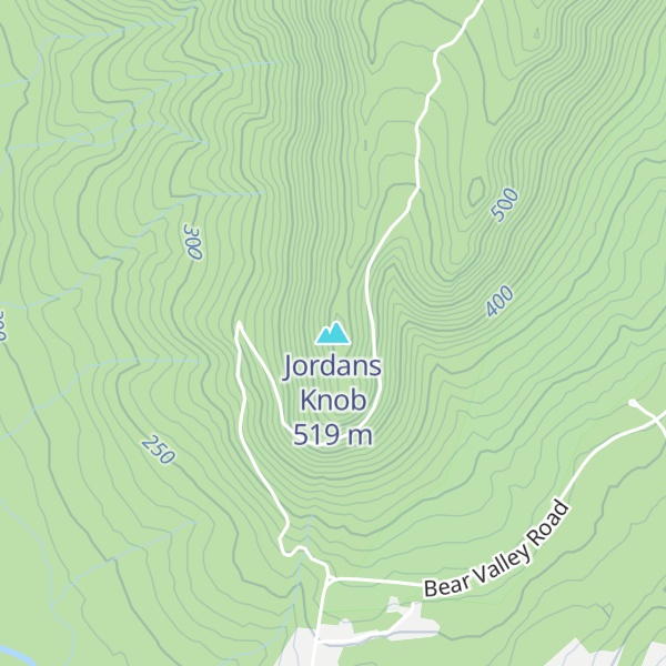 Map of Jordans Knob