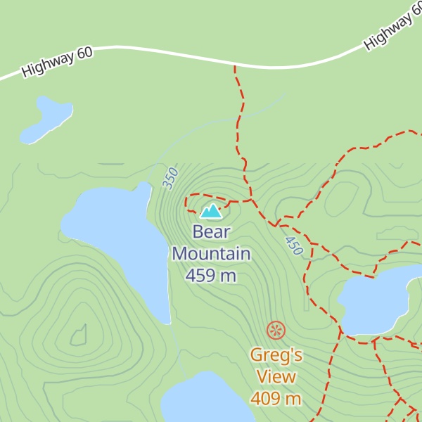 Map of Bear Mountain