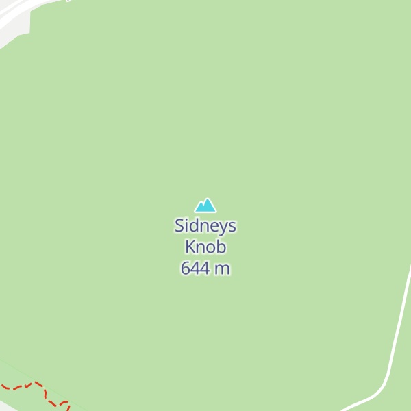 Map of Sidneys Knob