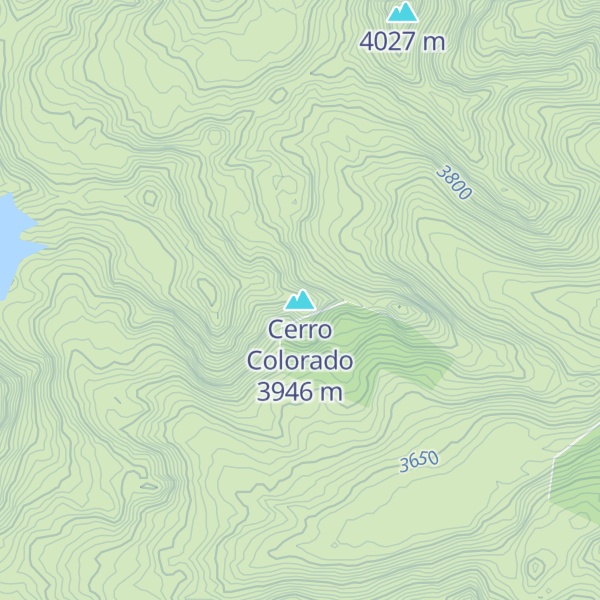 Map of Cerro Colorado
