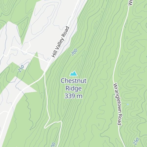 Map of Chestnut Ridge