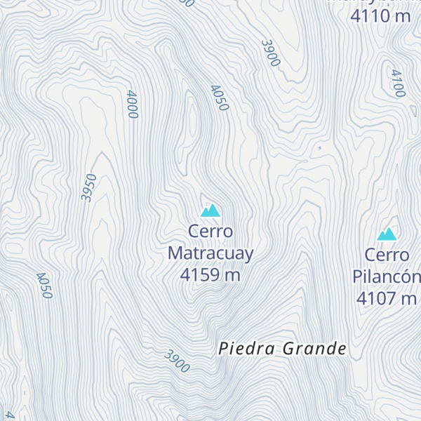 Map of Cerro Matracuay