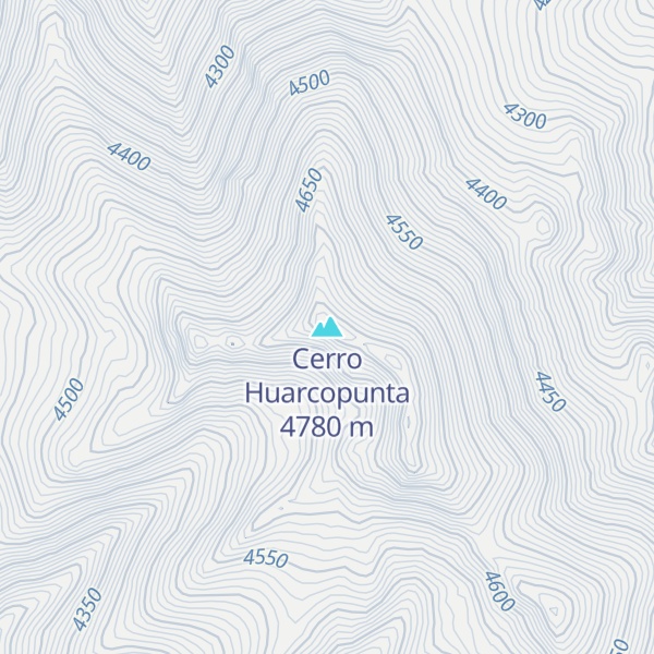 Map of Cerro Huarcopunta