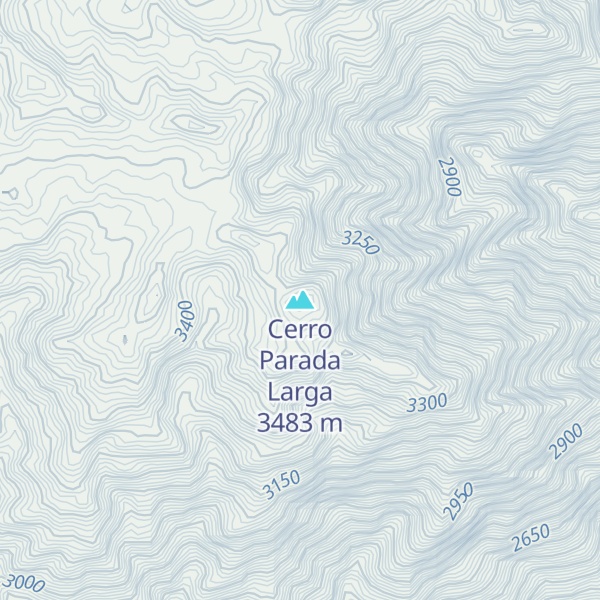 Map of Cerro Parada Larga