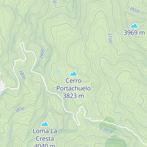 Map of Cerro Portachuelo