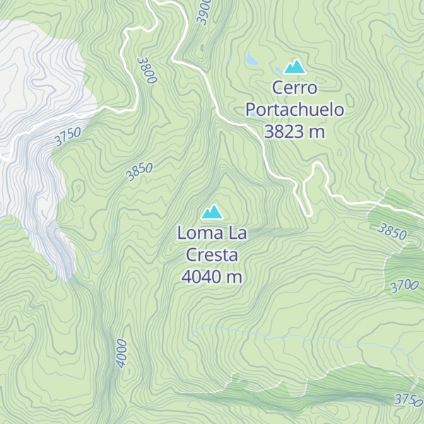 Map of Loma La Cresta