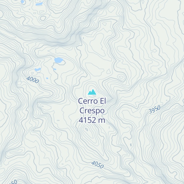 Map of Cerro El Crespo