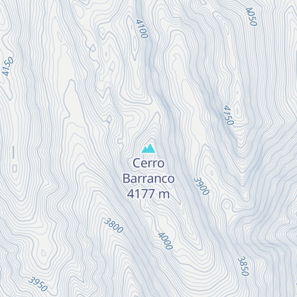 Map of Cerro Barranco