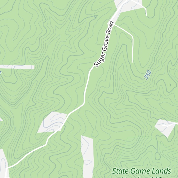 Map of Lick Ridge