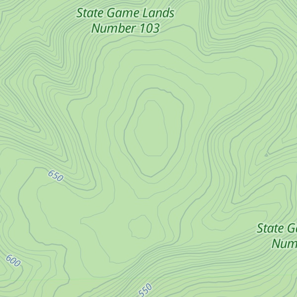 Map of Bear Knob