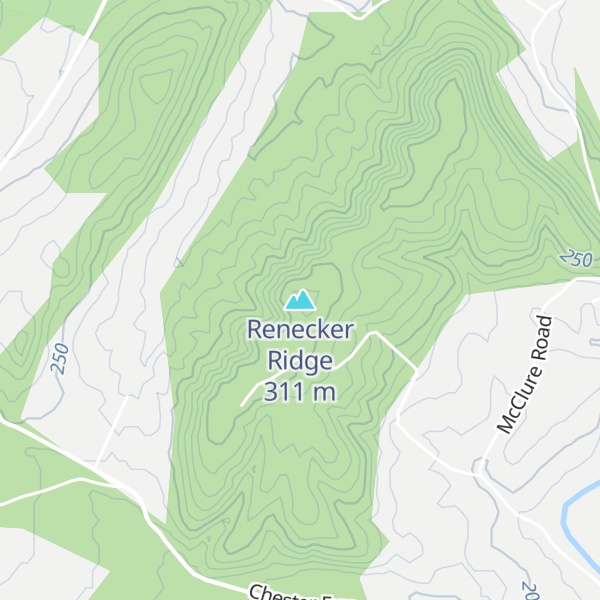 Map of Renecker Ridge