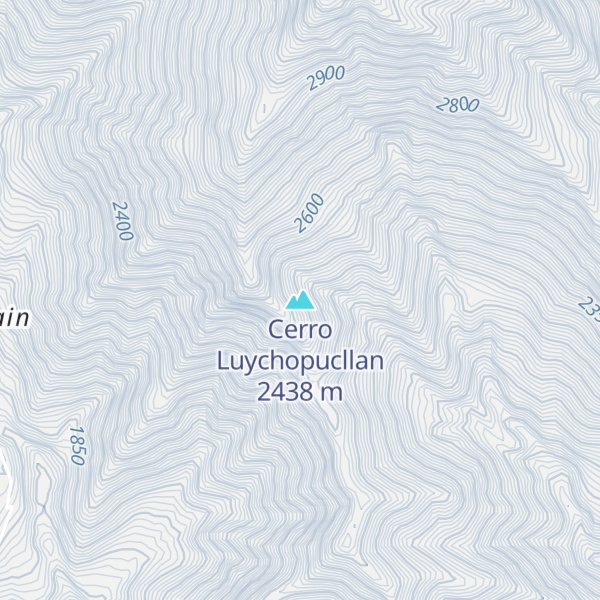 Map of Cerro Luychopucllan