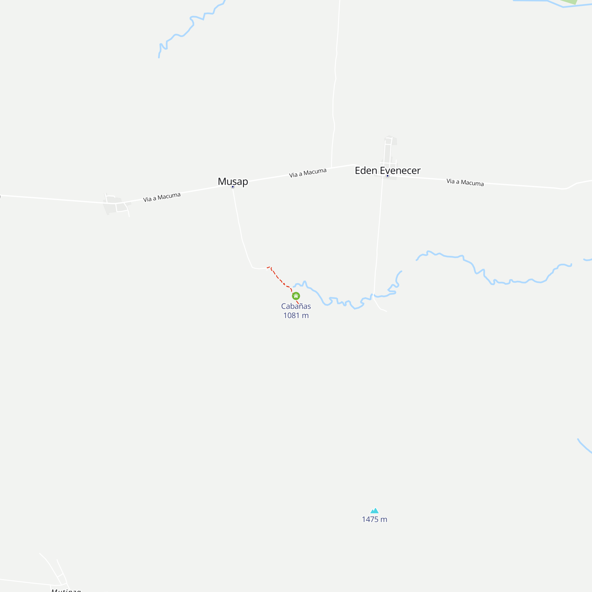 Cabañas map