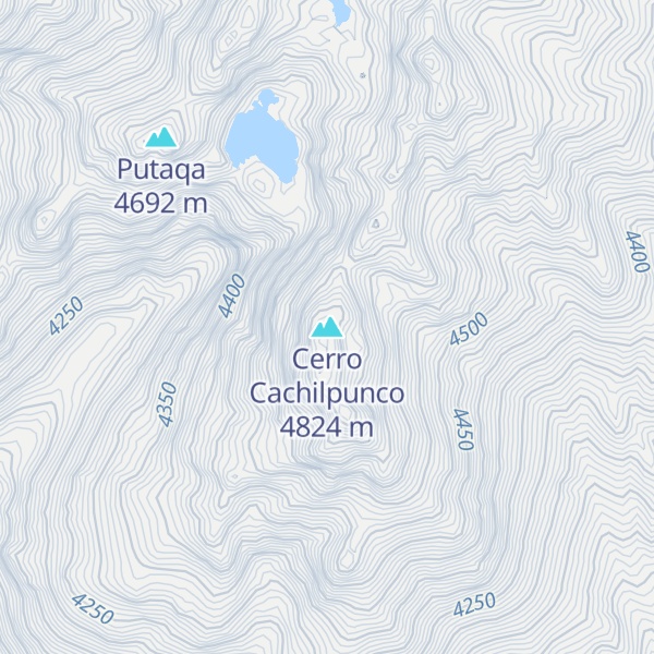 Map of Cerro Cachilpunco