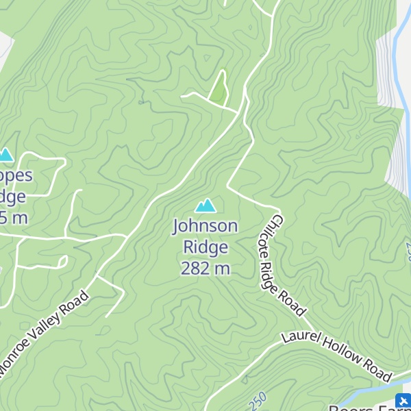 Map of Johnson Ridge