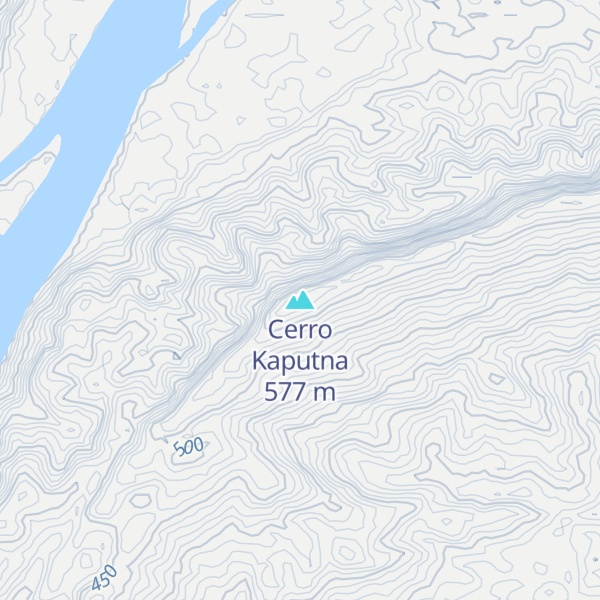 Map of Cerro Kaputna