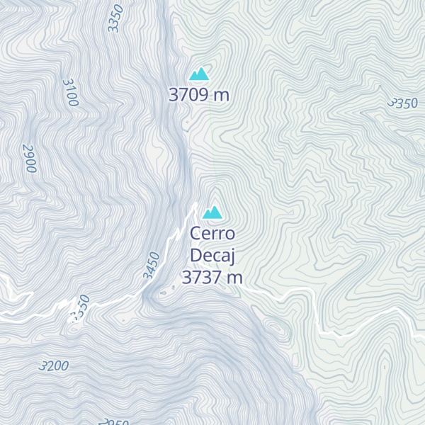 Map of Cerro Decaj