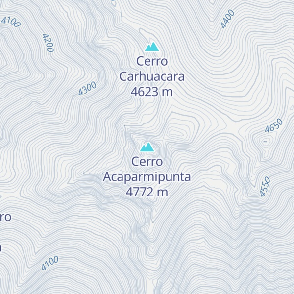 Map of Cerro Acaparmipunta