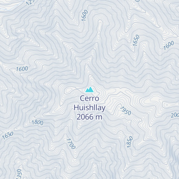 Map of Cerro Huishllay