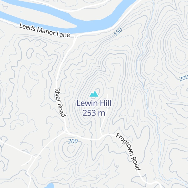Map of Lewin Hill