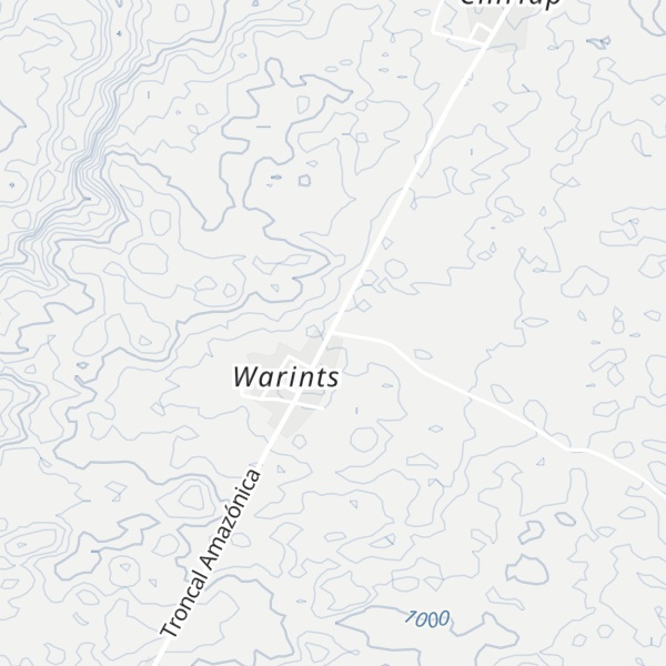 Map of Estrada a Guacani y kury