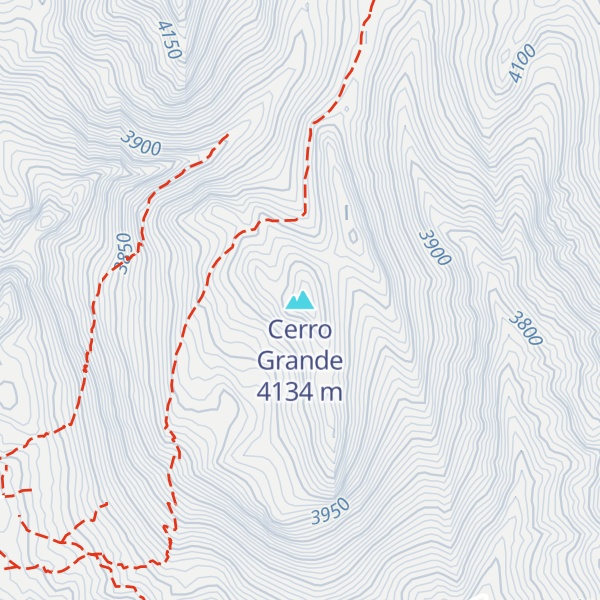 Map of Cerro Grande