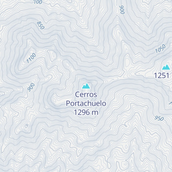 Map of Cerros Portachuelo