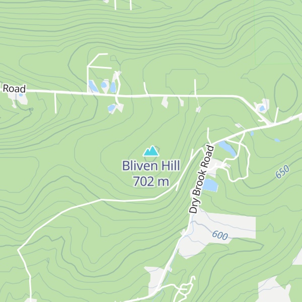 Map of Bliven Hill