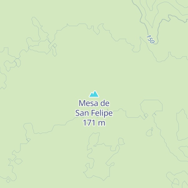 Map of Mesa de San Felipe