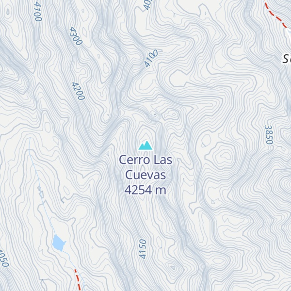 Map of Cerro Las Cuevas