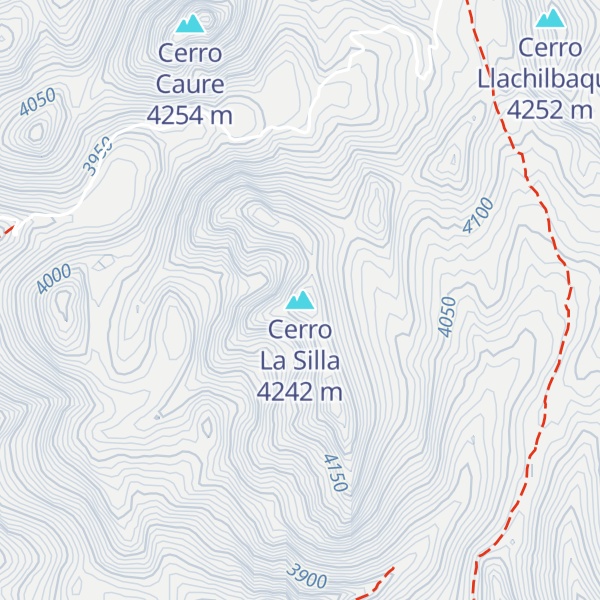 Map of Cerro La Silla