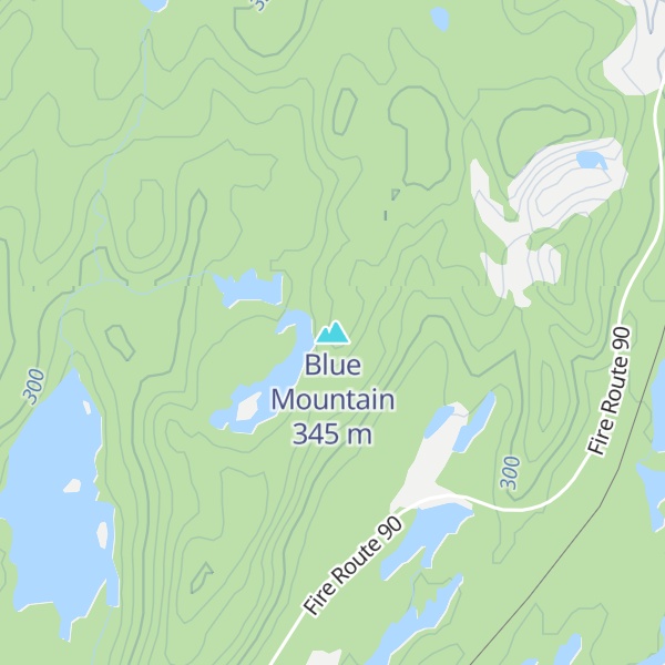 Map of Blue Mountain