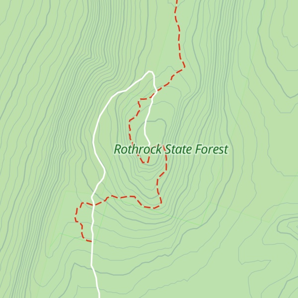 Map of Butler Knob