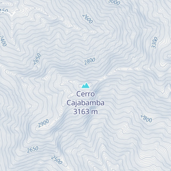 Map of Cerro Cajabamba