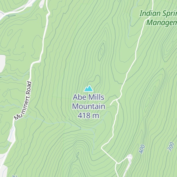 Map of Abe Mills Mountain