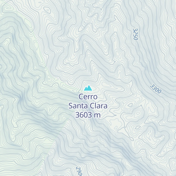 Map of Cerro Santa Clara