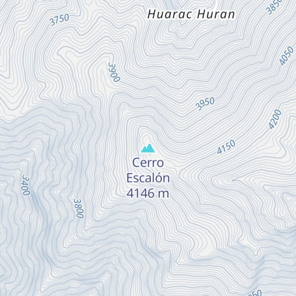 Map of Cerro Escalón