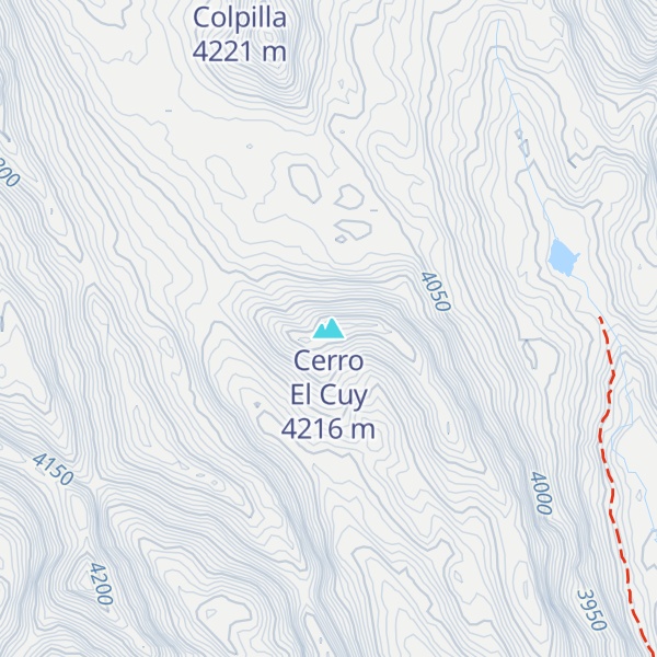 Map of Cerro El Cuy