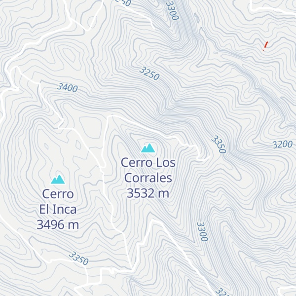 Map of Cerro Los Corrales