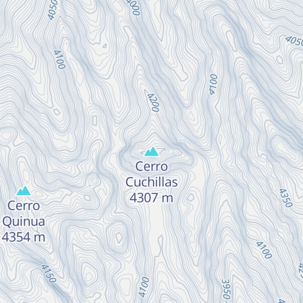 Map of Cerro Cuchillas