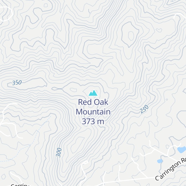 Map of Red Oak Mountain