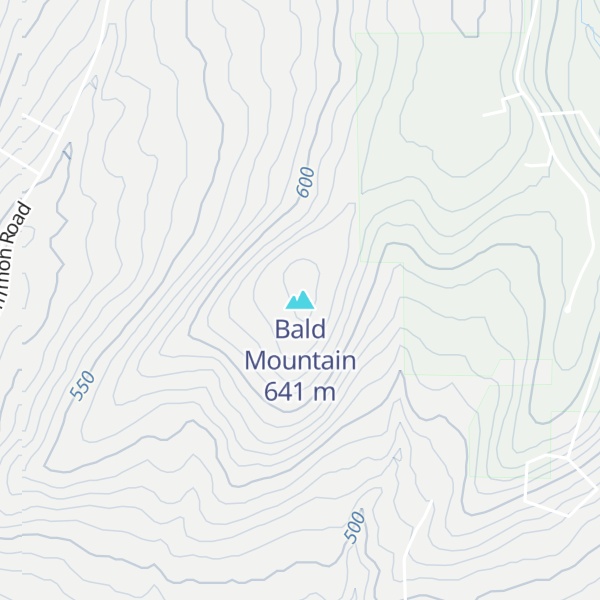 Map of Bald Mountain